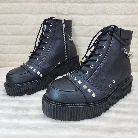 Demonia  Black V-CREEPER DEMONIA  main image 4